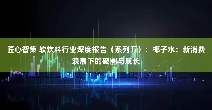 匠心智策 软饮料行业深度报告(系列五):椰子水:新消费浪潮下的破圈与成长